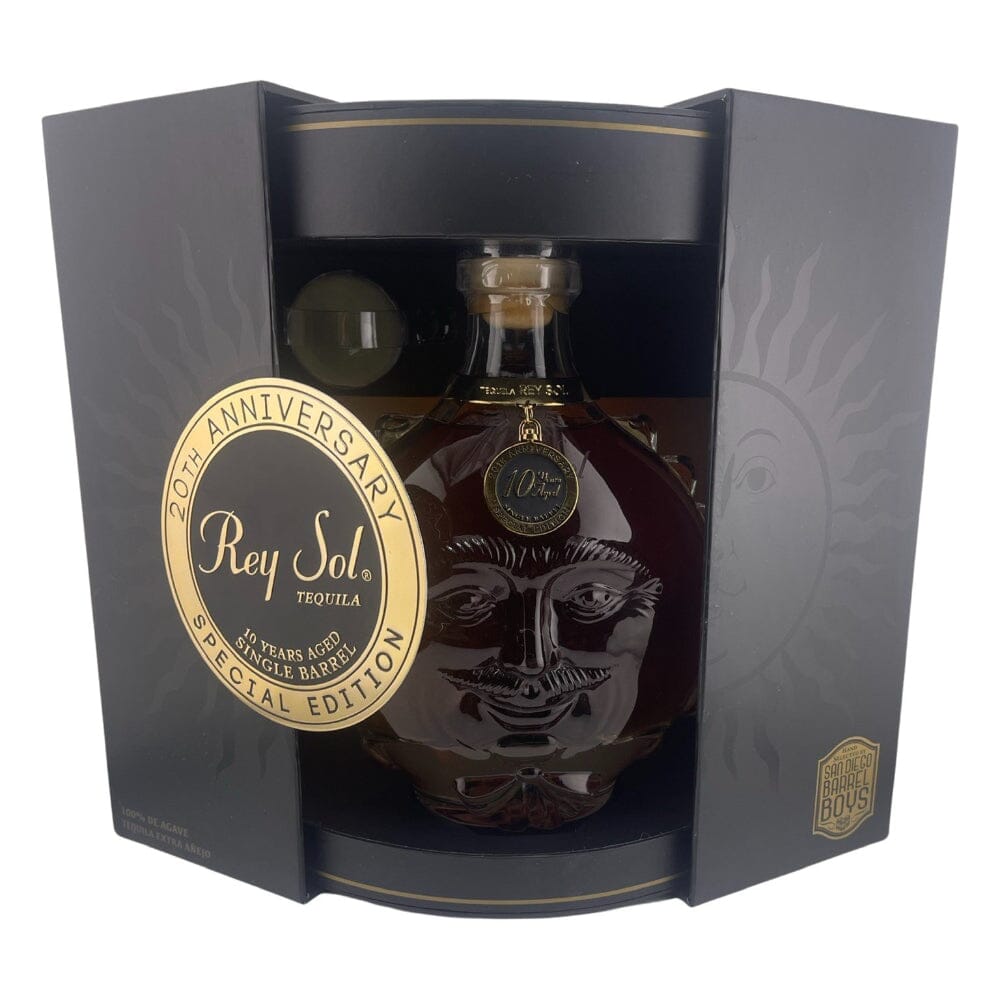 Rey Sol 20th Anniversary 10 Year Old Extra Anejo Tequila Limited Edition Hand Selected for ' San Diego Barrel Boys' Tequila Rey Sol Tequila 