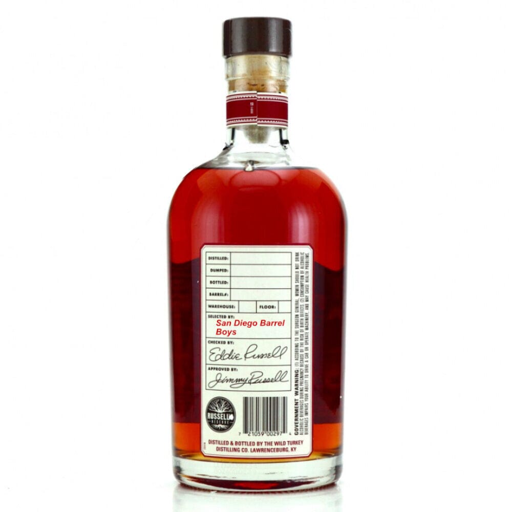 Russell's Reserve Single Barrel Private Selection Selected by SDBB Bourbon Russell’s Reserve 