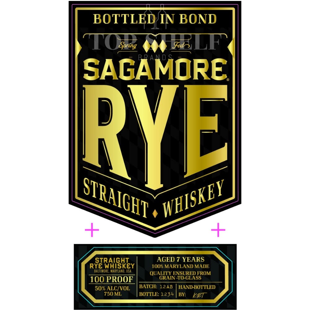 Sagamore Rye Bottled in Bond Straight Rye Whiskey Rye Whiskey Sagamore Spirit 