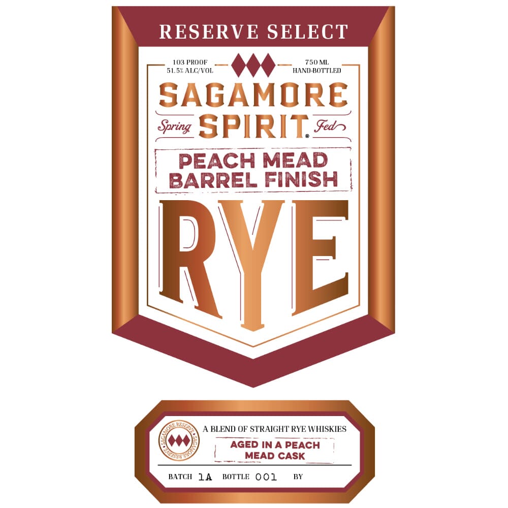 Sagamore Spirit Reserve Select Peach Mead Barrel Finish Rye Rye Whiskey Sagamore Spirit 