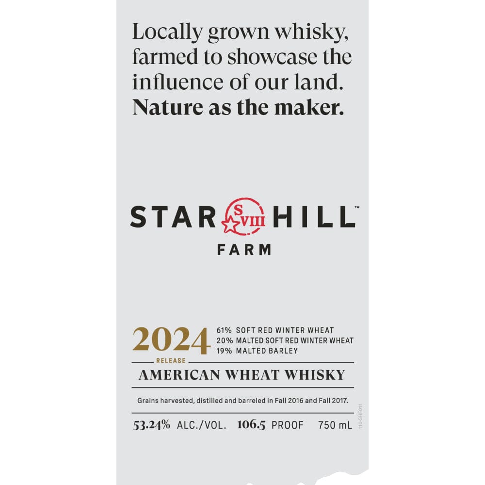 Star Hill Farm 2024 Release American Wheat Whiskey Wheat Whiskey Maker's Mark 
