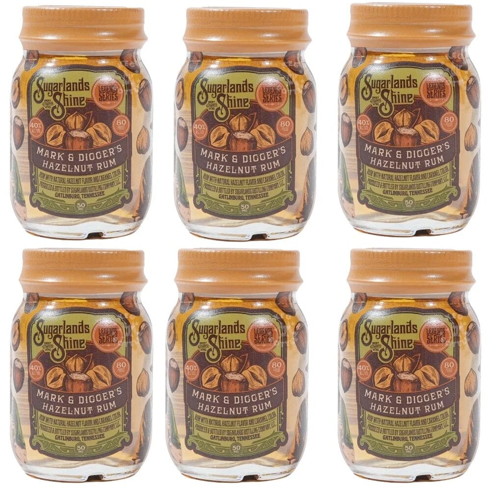 Sugarlands Shine Hazelnut Rum Moonshine 50ml 6pk Moonshine Sugarlands Distilling Company 