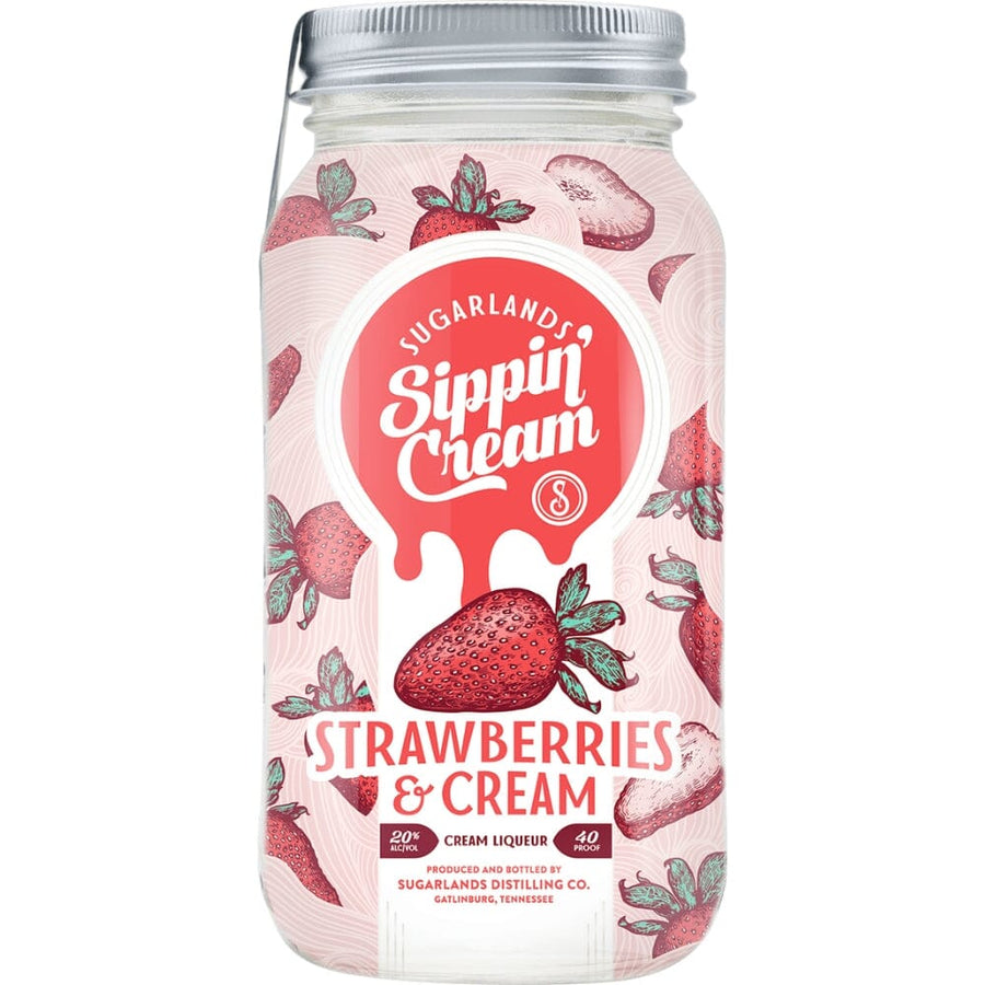 Sugarlands Sippin' Cream Strawberries & Cream 750ml Liqueur Sugarlands Distilling Company 
