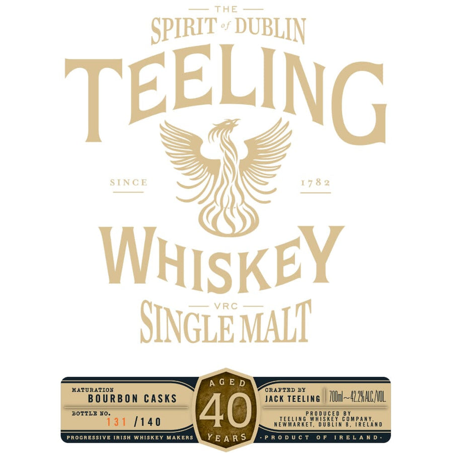 Teeling 40 Year Old Vintage Reserve Collection Irish whiskey Teeling Whiskey 