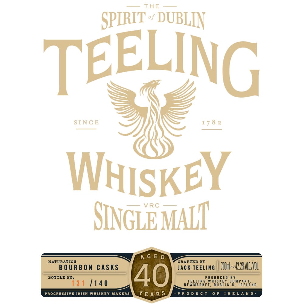 Teeling 40 Year Old Vintage Reserve Collection Irish whiskey Teeling Whiskey 