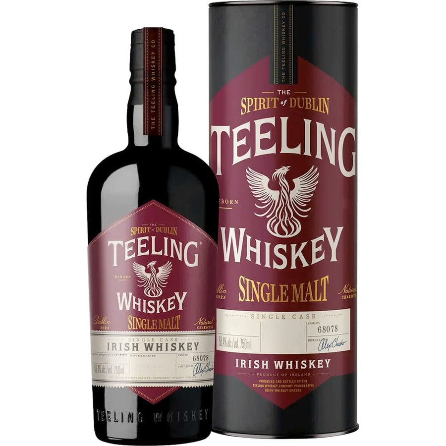 Teeling Single Malt Tequila Cask Irish Whiskey Selected Exclusively for California Irish Whiskey Teeling Whiskey 