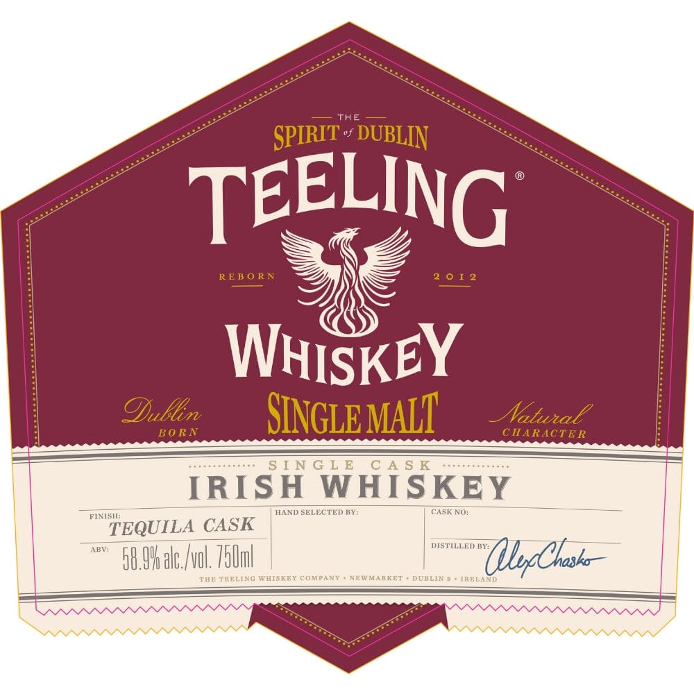 Teeling Single Cask Tequila Cask Single Malt Irish whiskey Teeling Whiskey 