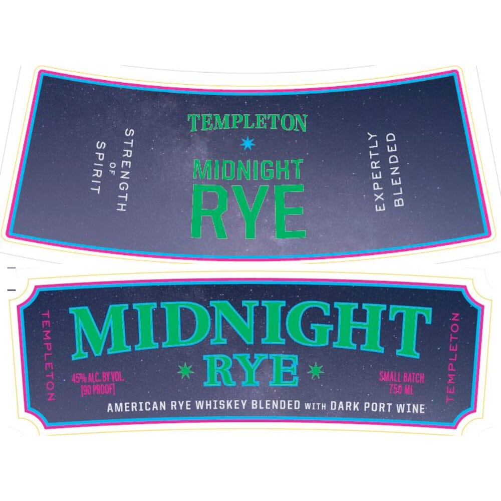 Templeton Midnight Rye Flavored Whiskey Templeton Rye 