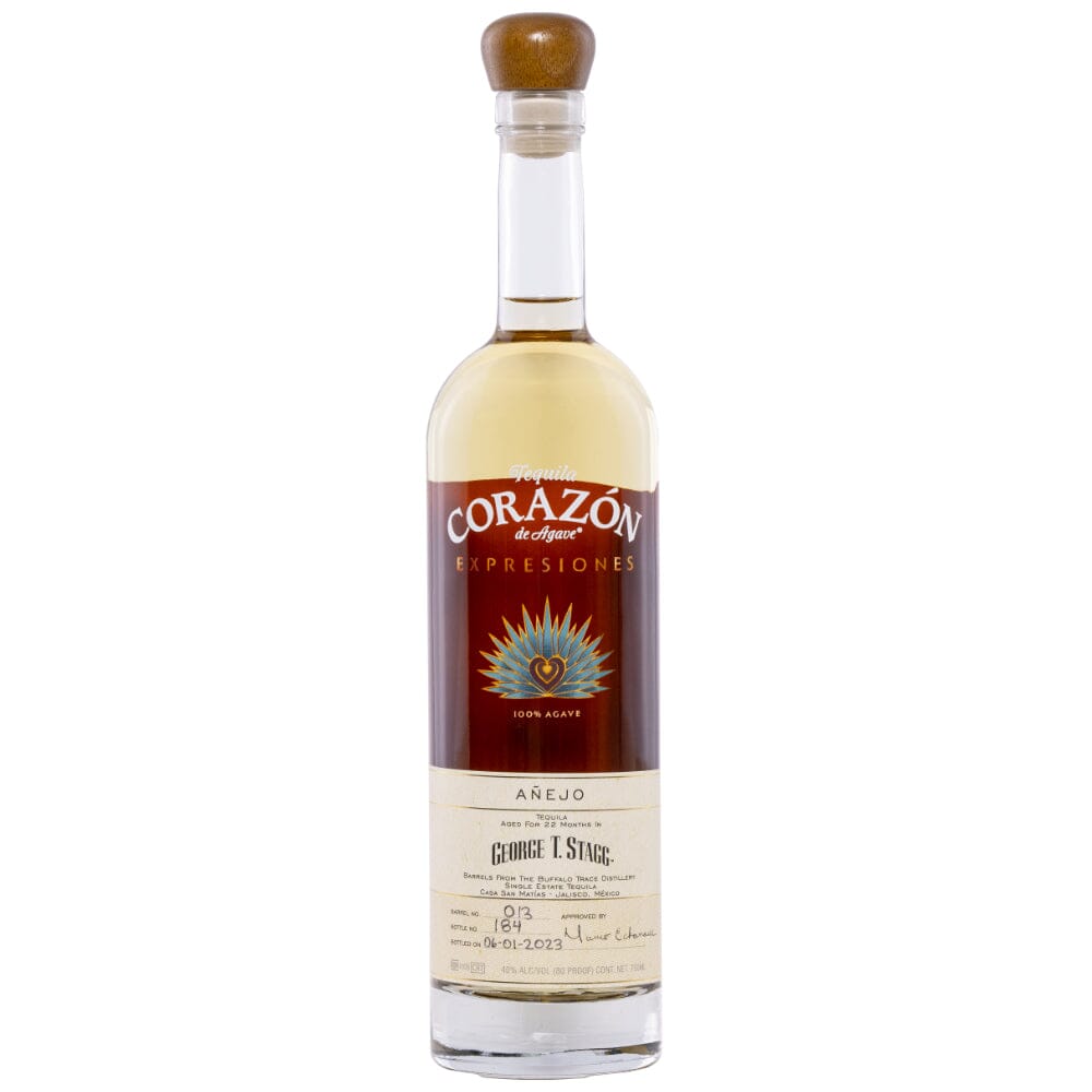 Corazon George T. Stagg Expresiones Añejo Tequila 2023 Release Tequila Expresiones Del Corazón 