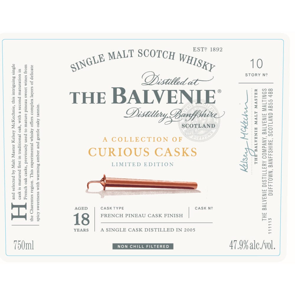 The Balvenie A Collection of Curious Casks 18 Year Old Scotch Whisky The Balvenie 