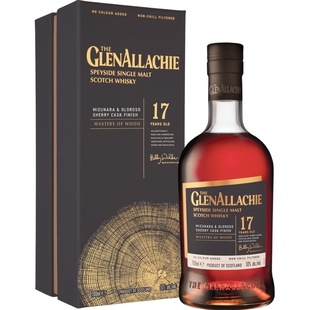 Glenallachie 17 Year Old MIzunara & Sherry Cask Finish Scotch The GlenAllachie 