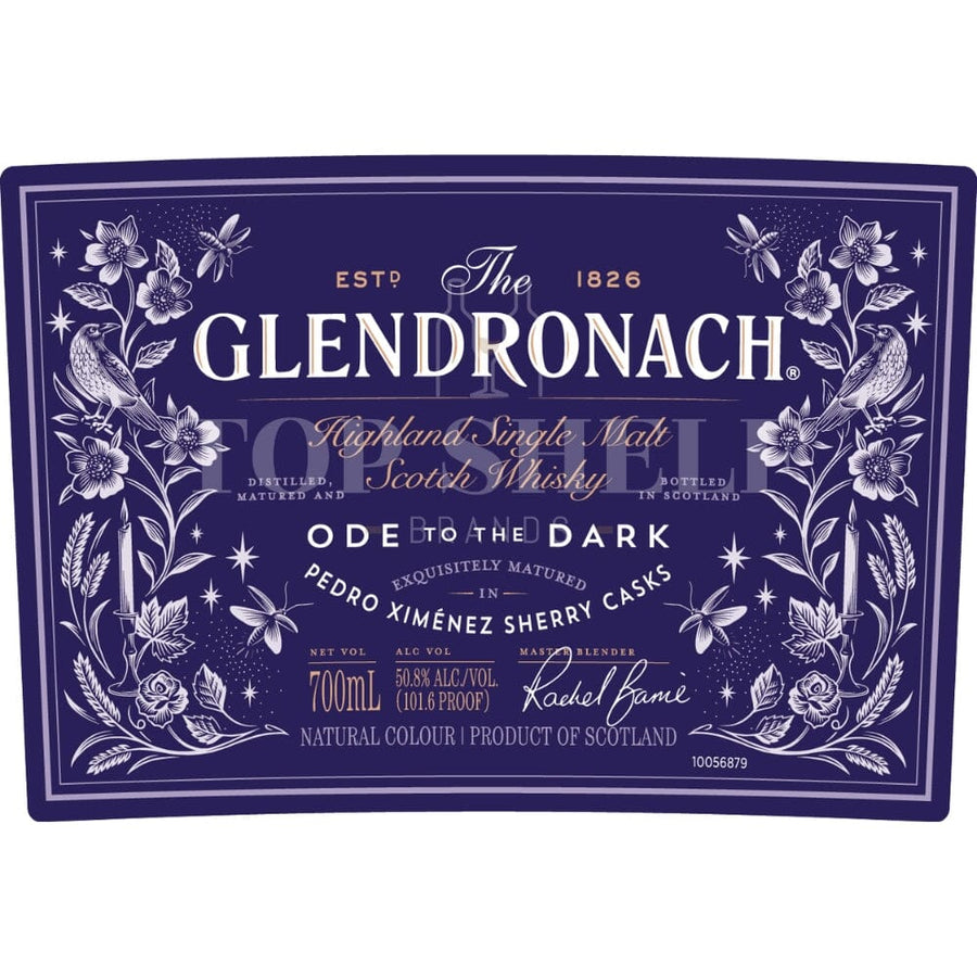 Glendronach Ode to the Dark Single Malt Scotch Scotch Glendronach 