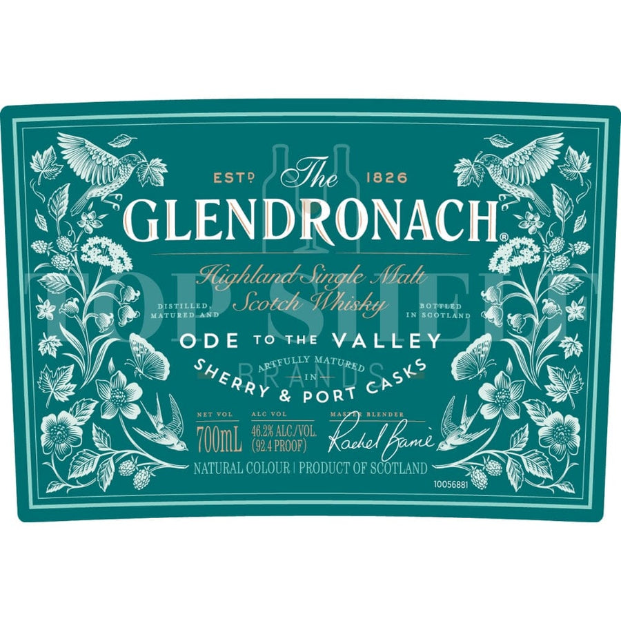 Glendronach Ode to the Valley Single Malt Scotch Scotch Glendronach 