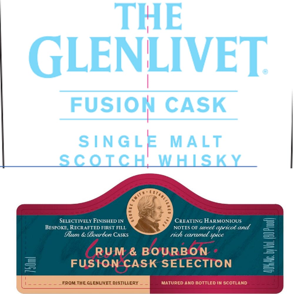 The Glenlivet Rum & Bourbon Fusion Cask Selection Scotch The Glenlivet 