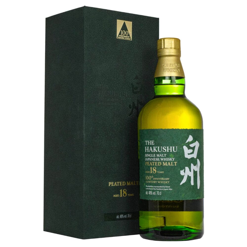 The Hakushu 100th Anniversary 18 Year Old Peated Malt Japanese Whisky Hakushu 