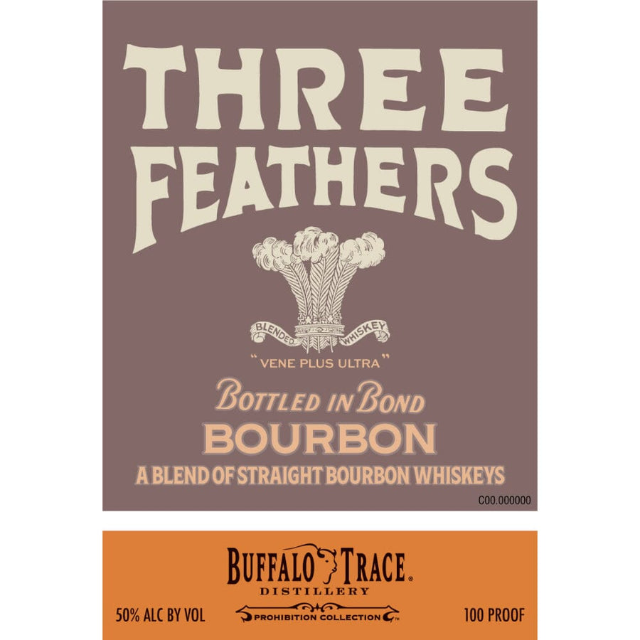 Three Feathers Bottled in Bond Bourbon Bourbon Buffalo Trace 