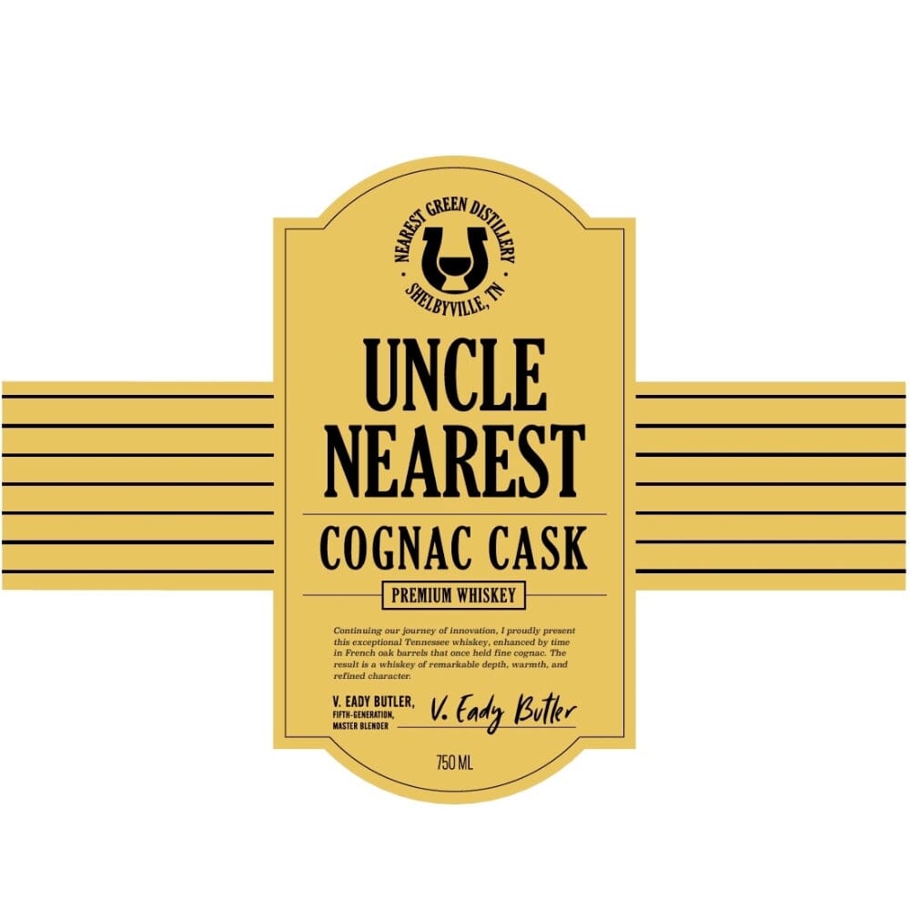 Uncle Nearest Cognac Cask Whiskey Tennessee Whiskey Uncle Nearest 