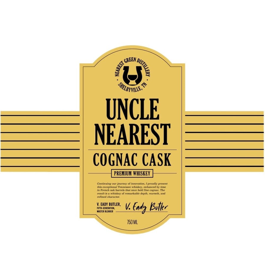 Uncle Nearest Cognac Cask Whiskey Tennessee Whiskey Uncle Nearest 