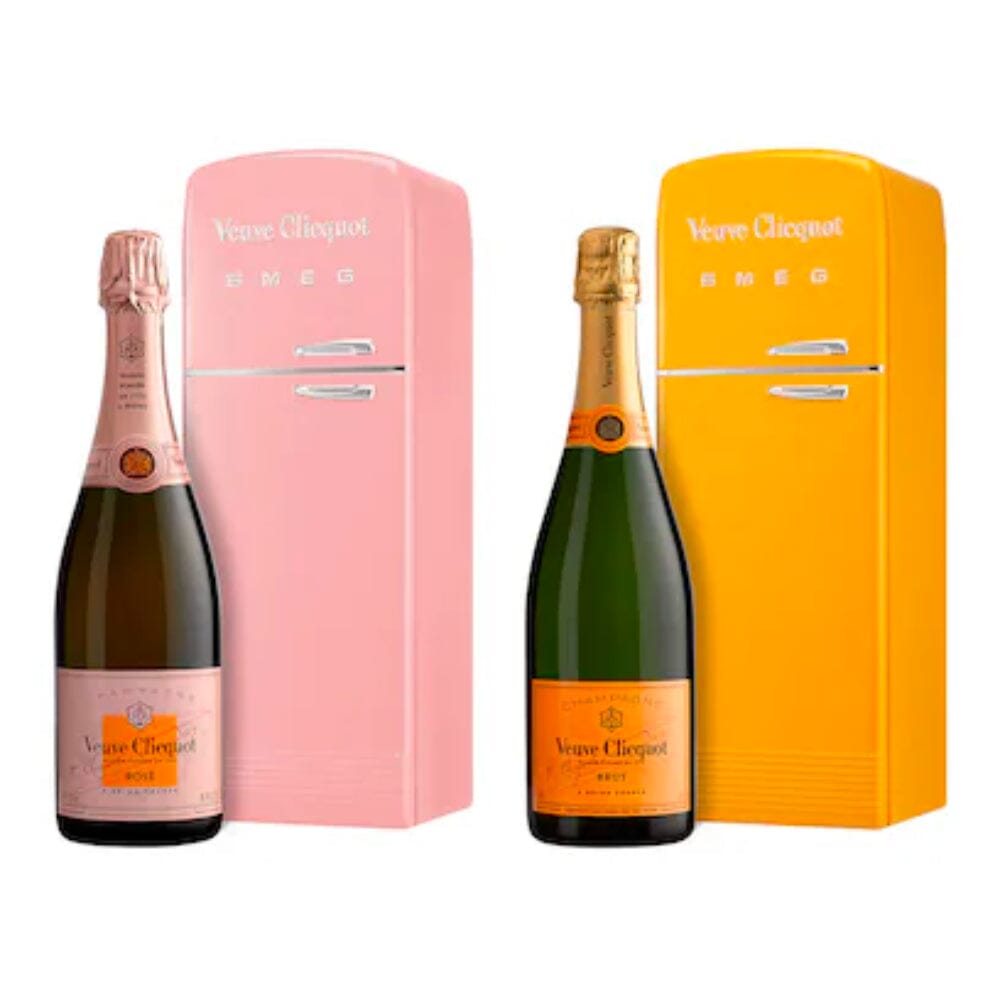 Veuve Clicquot Brut Rose Champagne with the Fridge by SMEG Gift Box