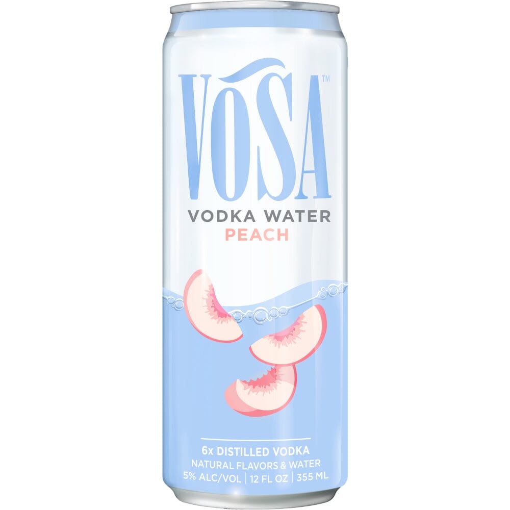 Vosa Peach Vodka Water By Kate Upton Canned Cocktails Vosa Spirits 