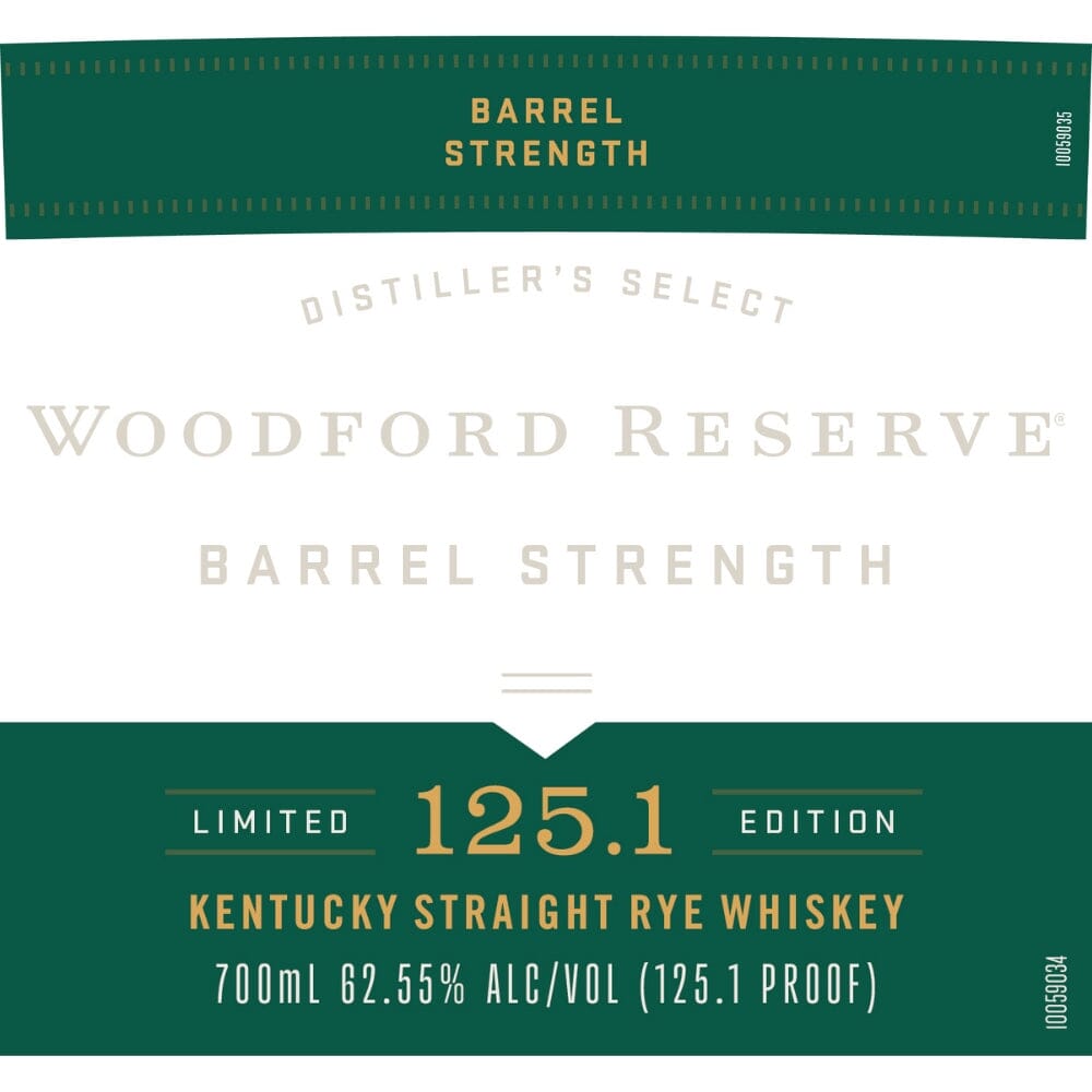 Woodford Reserve Barrel Strength Rye Whiskey Rye Whiskey Woodford Reserve 