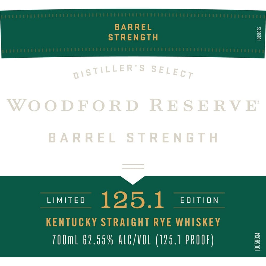 Woodford Reserve Barrel Strength Rye Whiskey Rye Whiskey Woodford Reserve 