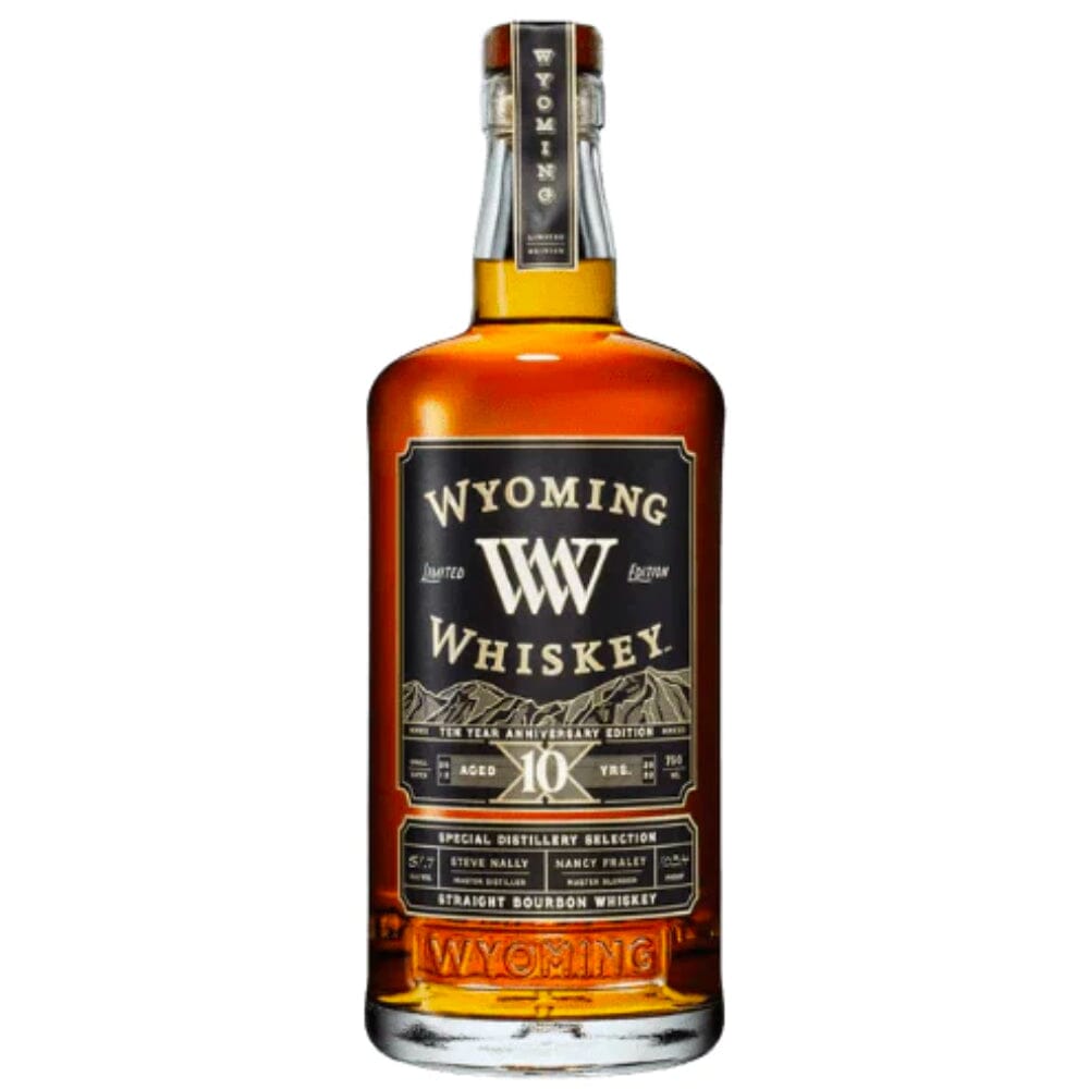 Wyoming Whiskey 10 Years Anniversary Edition Straight Bourbon Whiskey Bourbon Wyoming Whiskey 