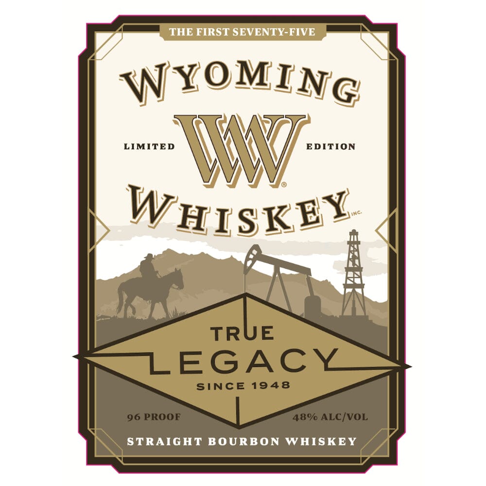 Wyoming Whiskey True Legacy Straight Bourbon Bourbon Wyoming Whiskey 