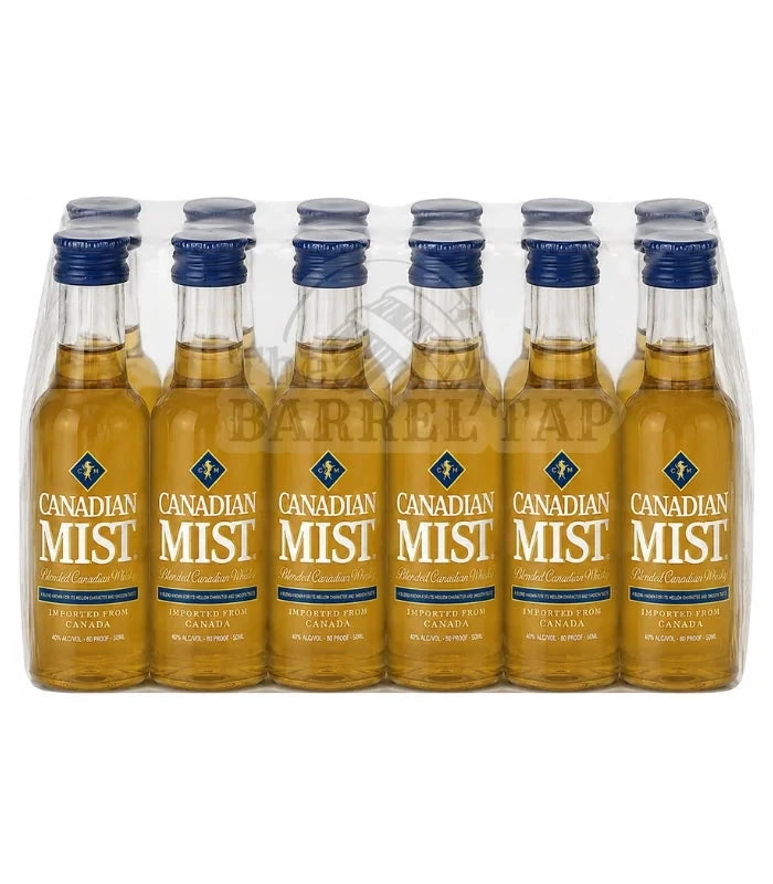 Canadian Mist Whisky Mini Bottles (12 x 50mL) Canadian Whiskey Canadian Mist 