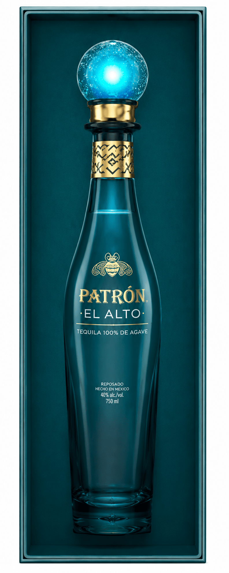 Patron El Alto Light Up Bottle Reposado Tequila Premium Tequila Patron 