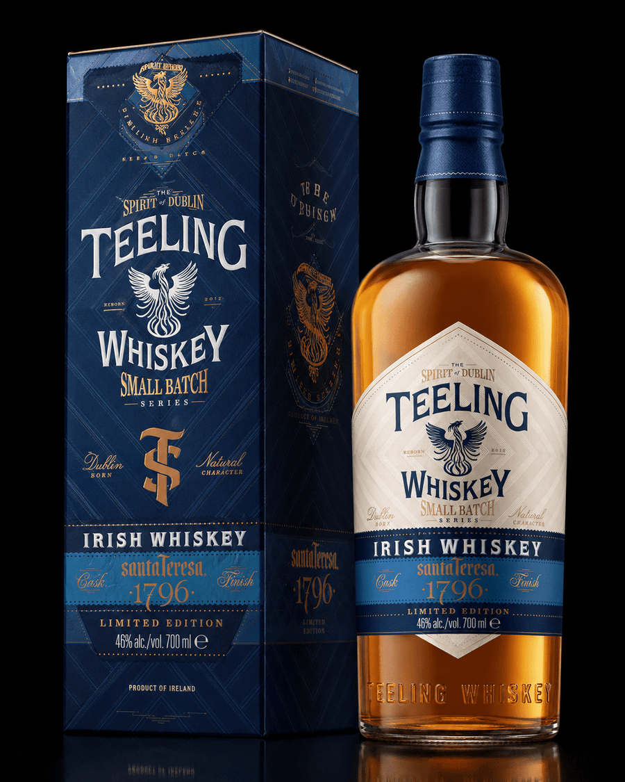 Teeling Irish Whiskey Santa Teresa 1796 Rum Cask Finish Whiskey Teeling Whiskey 