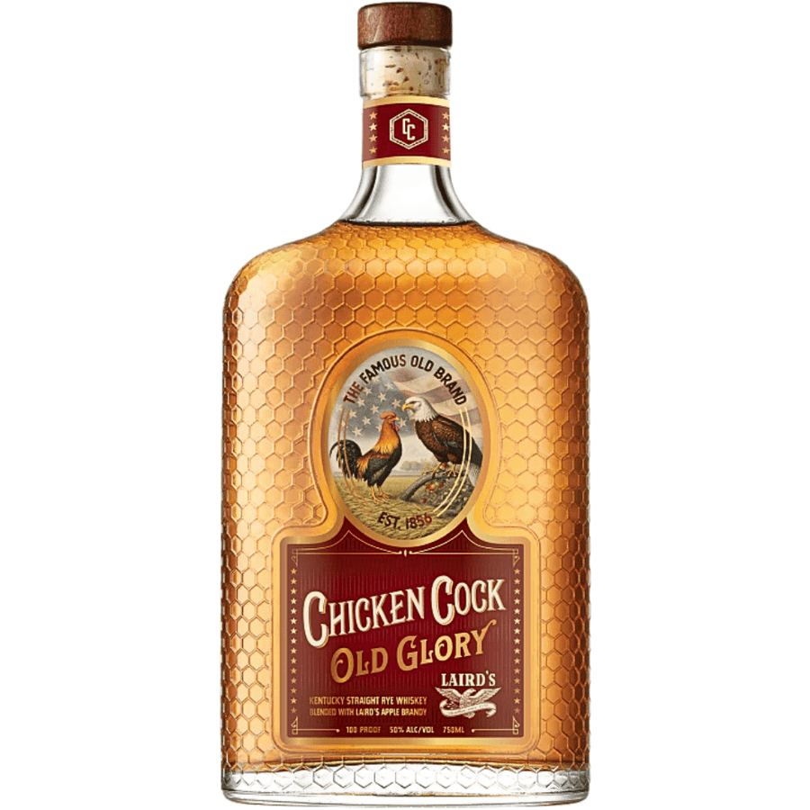 Chicken Cock Old Glory Rye Whiskey Blend 100 Proof Whiskey Chicken Cock 