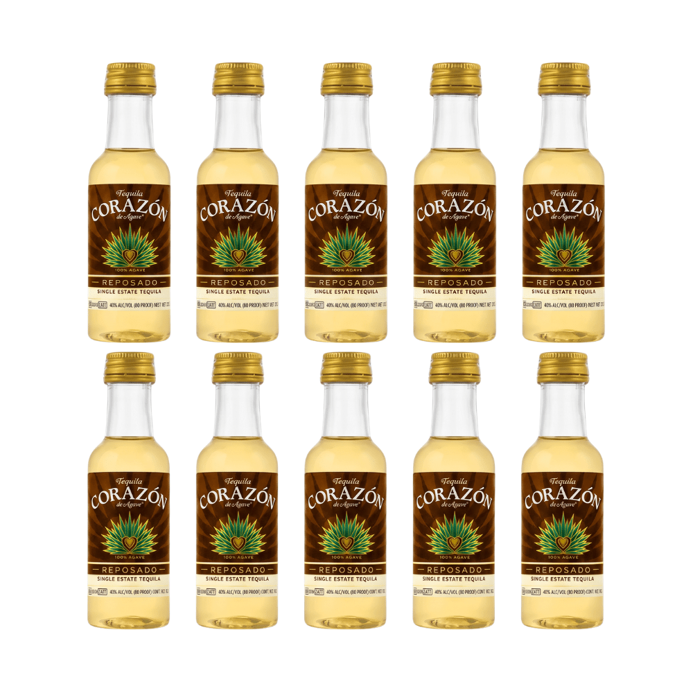 Corazon Single Estate Tequila Reposado Mini Shooters (10 x 50mL) Reposado Corazon 
