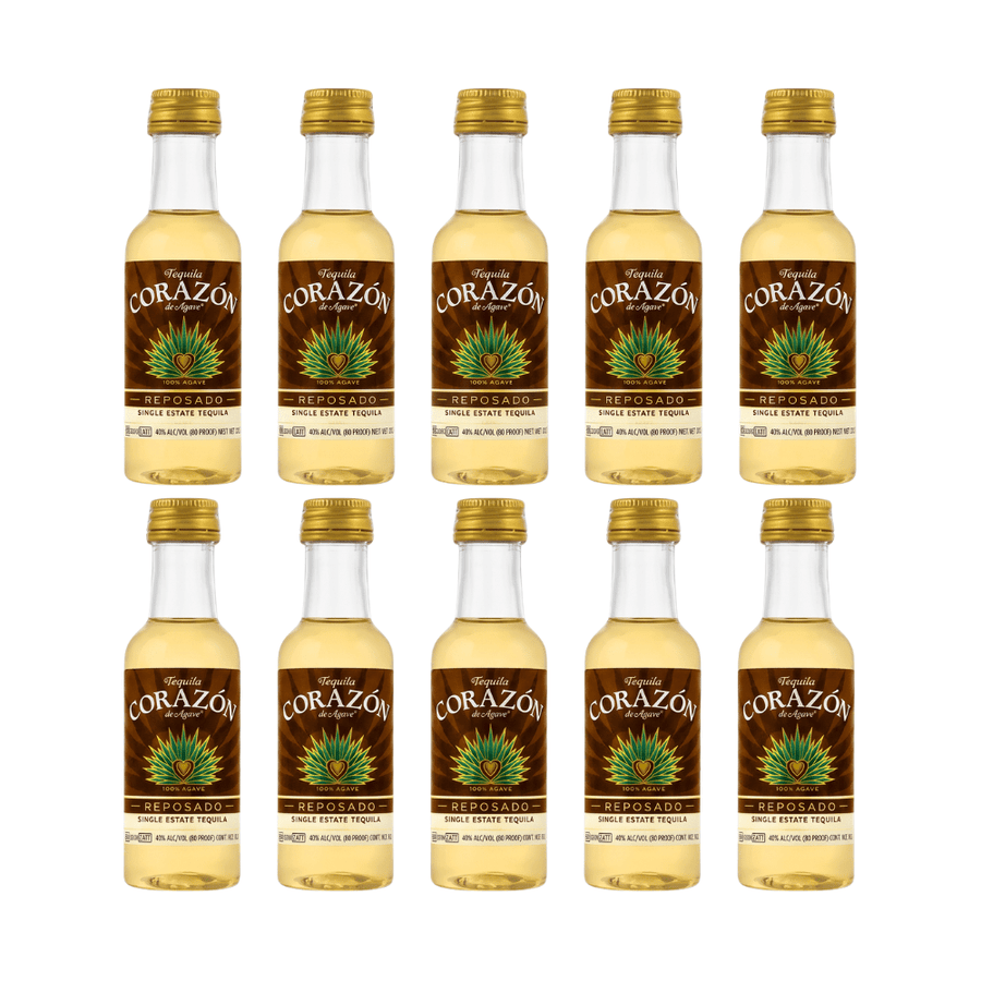 Corazon Single Estate Tequila Reposado Mini Shooters (10 x 50mL) Reposado Corazon 