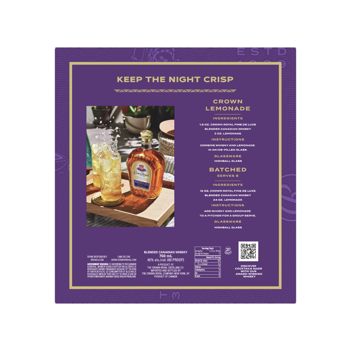 Crown Royal Deluxe With Tumbling Tower Gift Set