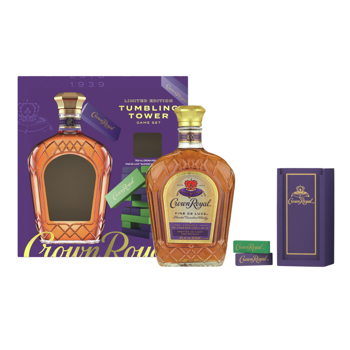 Crown Royal Deluxe With Tumbling Tower Gift Set