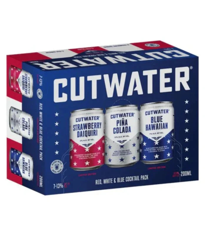 Cutwater Red White Blue Variety Pack RTD Cocktails 12-Pack Cocktails Cutwater 