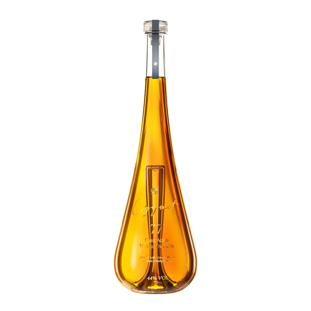 Cygnet 77 Cask-Aged Welsh Dry Gin Manuka Honey Barrel Aged