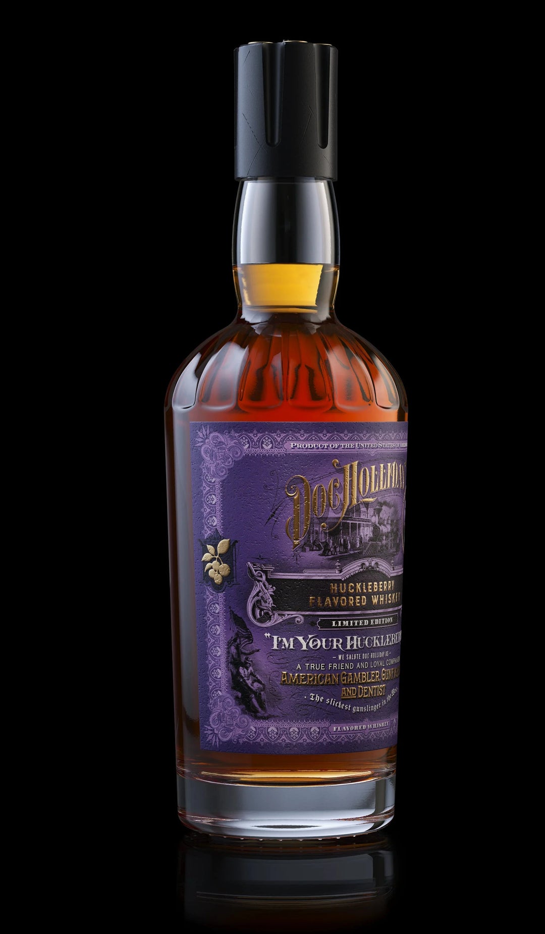 Doc Holliday “I’m Your Huckleberry” Limited Edition Huckleberry Flavored Whiskey Flavored Whiskey World Whiskey Society 
