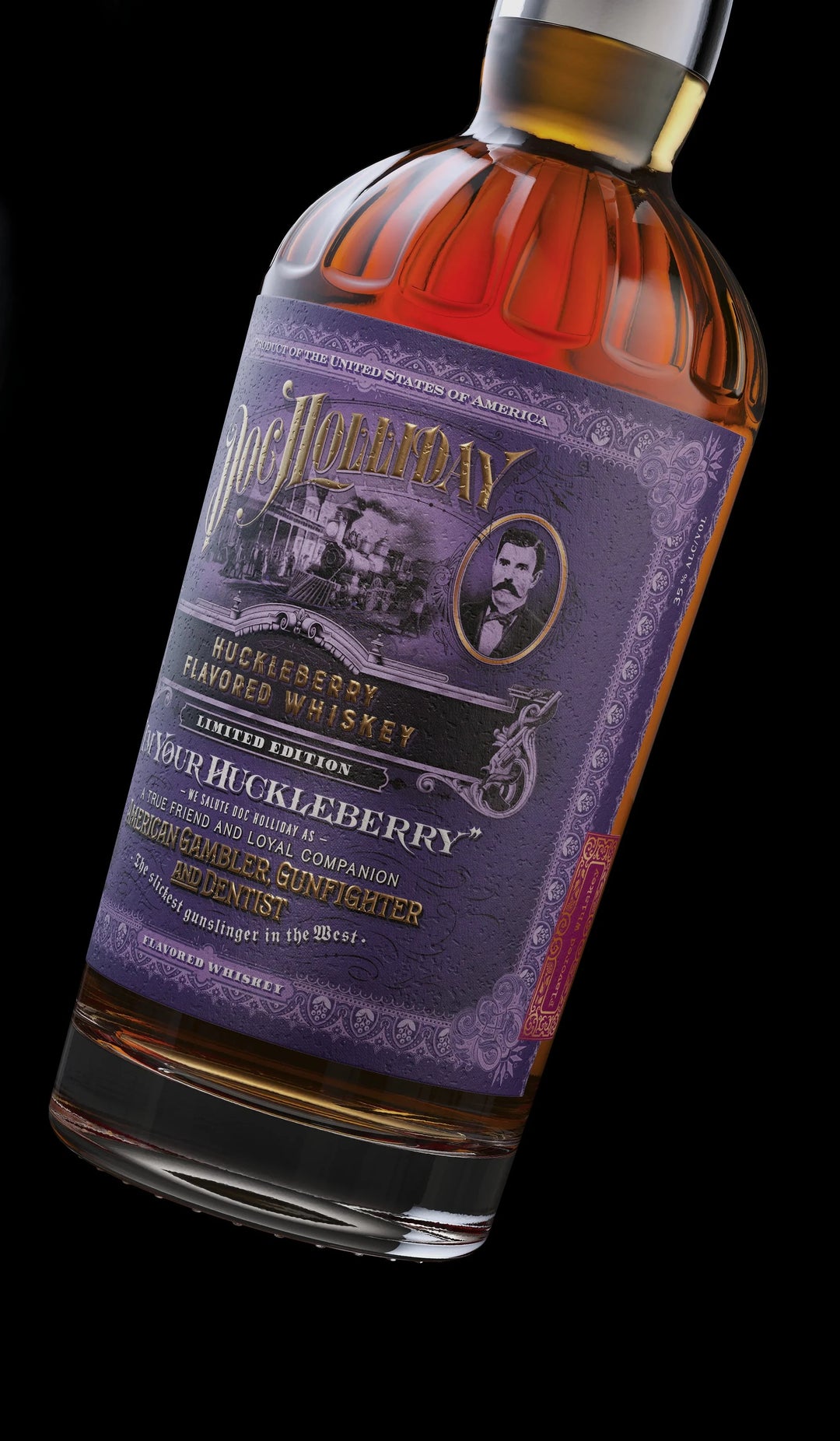 Doc Holliday “I’m Your Huckleberry” Limited Edition Huckleberry Flavored Whiskey Flavored Whiskey World Whiskey Society 