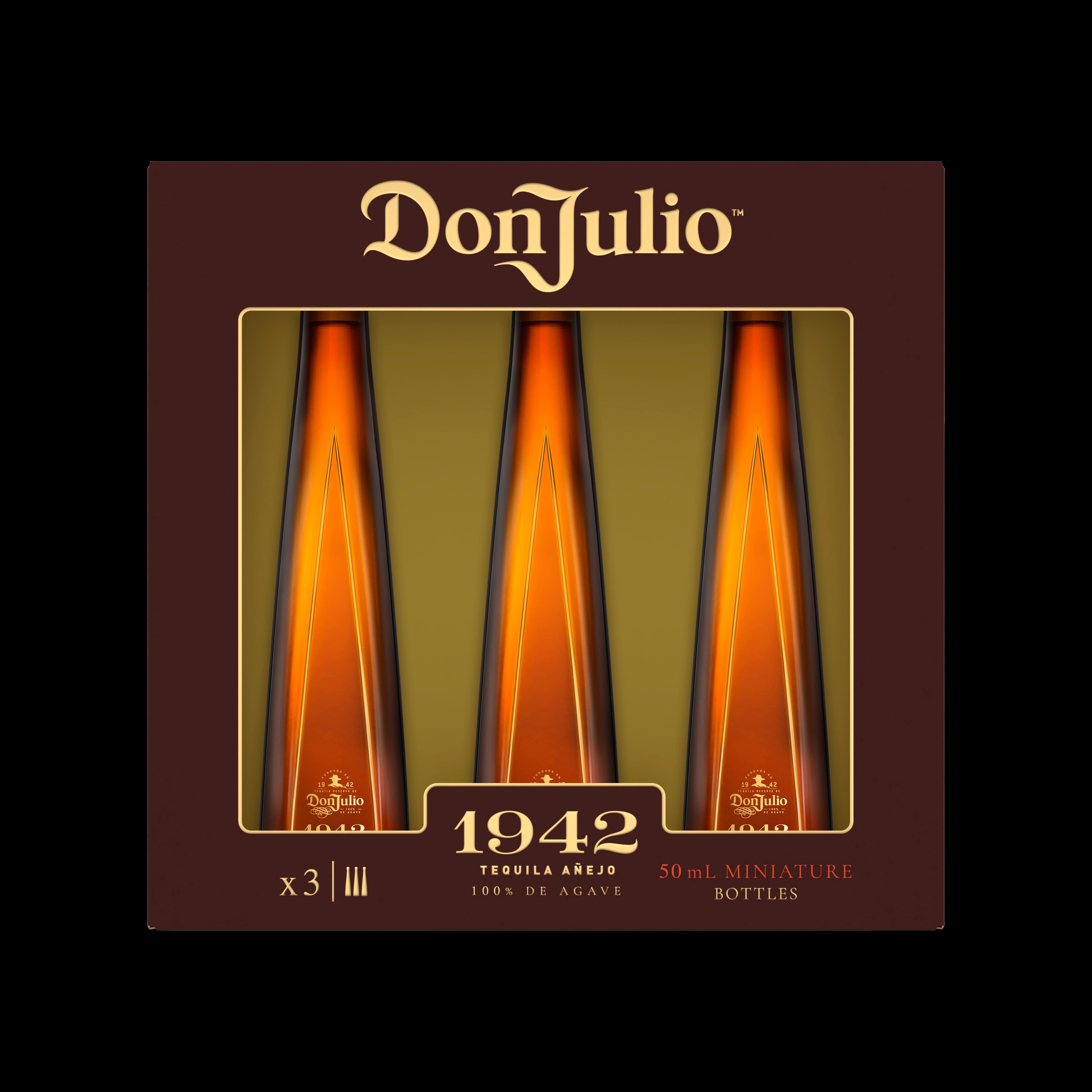 Don Julio 1942 50ml 3-Pack Gift Set – Sip Whiskey