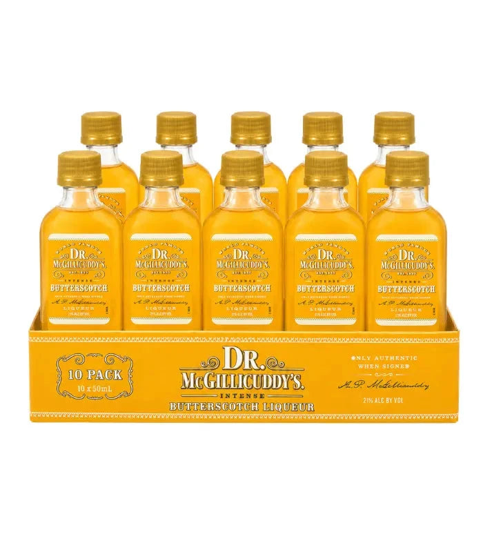 Dr. Mcgillicuddy's Butterscotch Liqueur Shooters (10 x 50mL) Liqueur Dr. McGillicuddy’s 