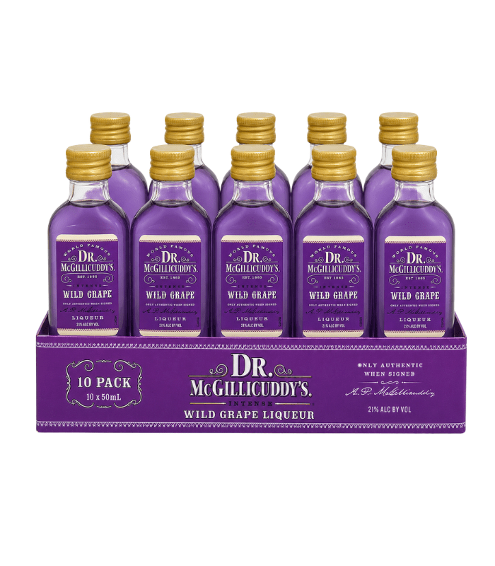 Dr. Mcgillicuddy's Grape Liqueur Shooters (10 x 50mL) Liqueur Dr. McGillicuddy’s 