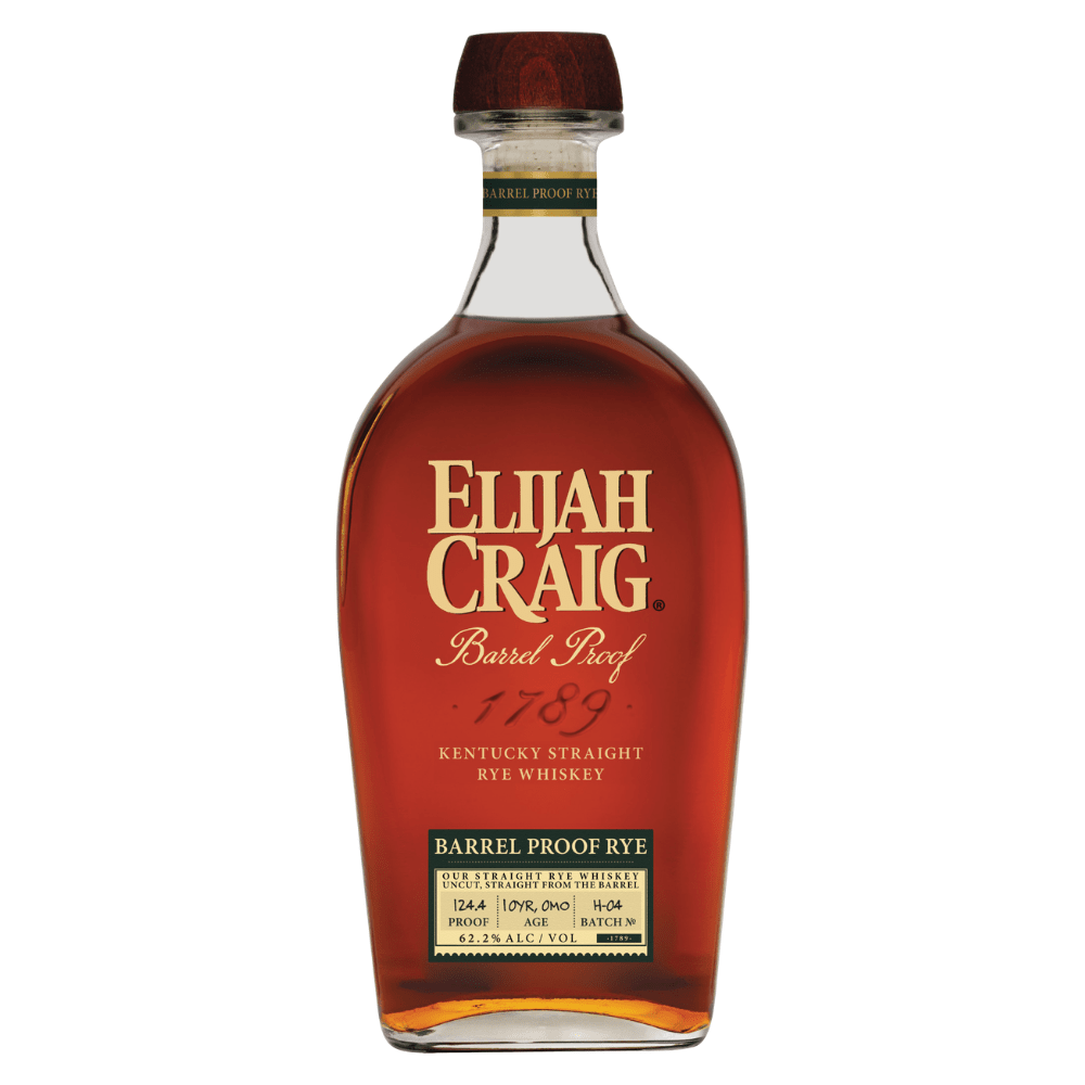 Elijah Craig Barrel Proof Rye Batch #H-04 124.4 Proof Rye Whiskey Elijah Craig 