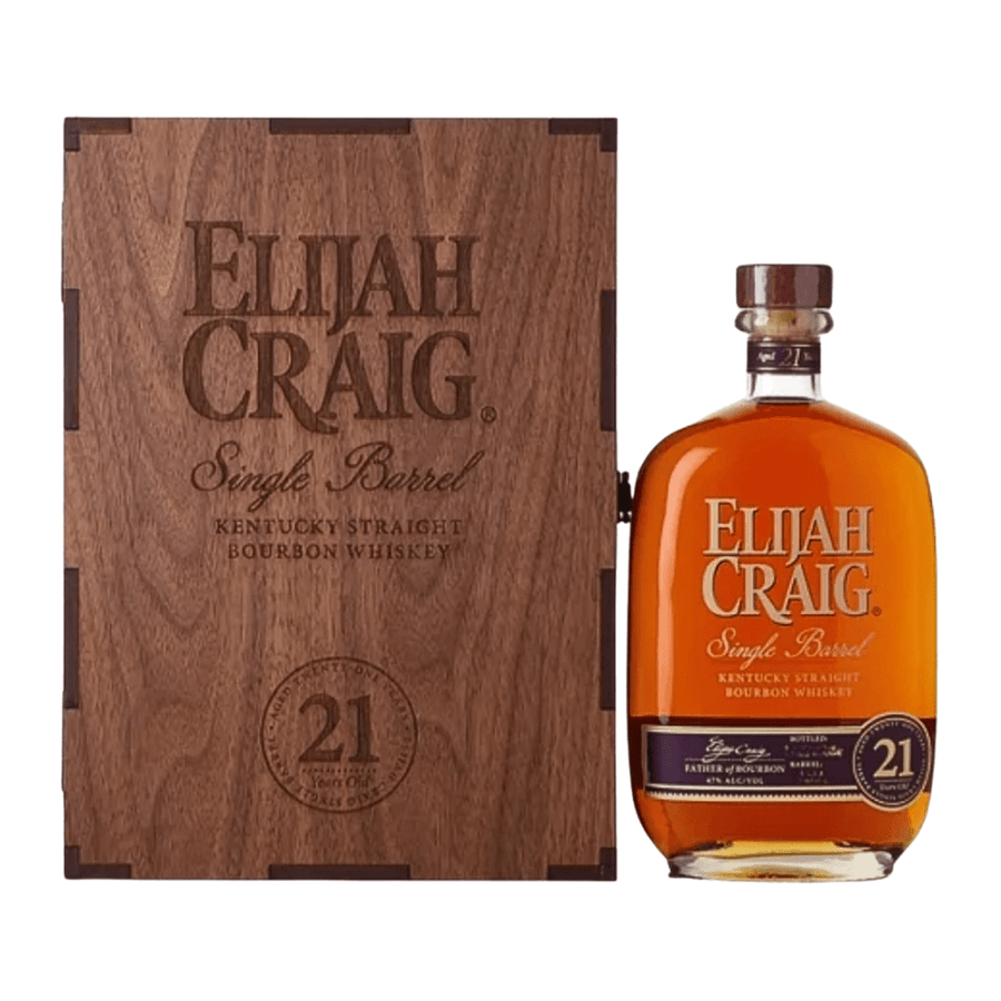 Elijah Craig 21 Year Single Barrel Bourbon Whiskey 750mL Bourbon Elijah Craig 
