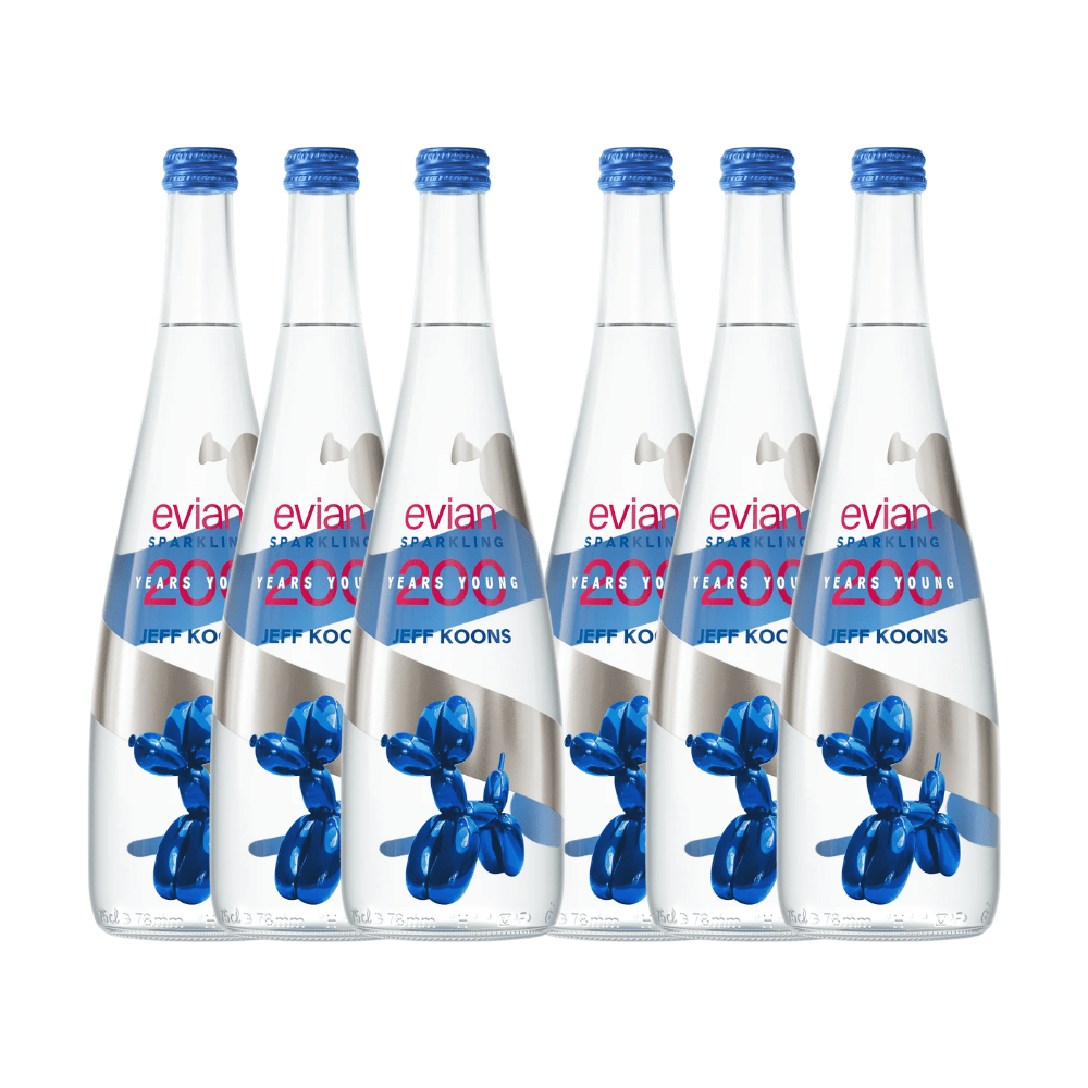 Evian X Jeff Koons Natural Sparkling Water 6PK Water Evian 
