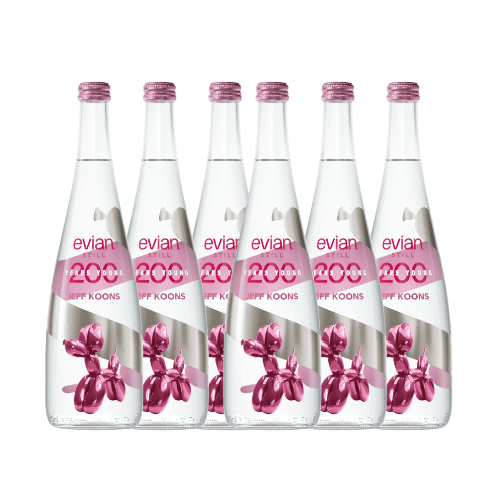 Evian X Jeff Koons Natural Spring Water 6PK Water Evian 
