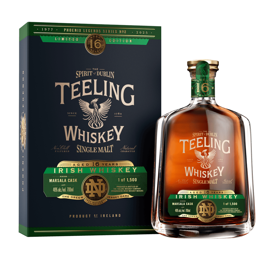 Teeling Notre Dame Phoenix Legends Series No. 02 16 Year Old Irish Whiskey Teeling Whiskey 