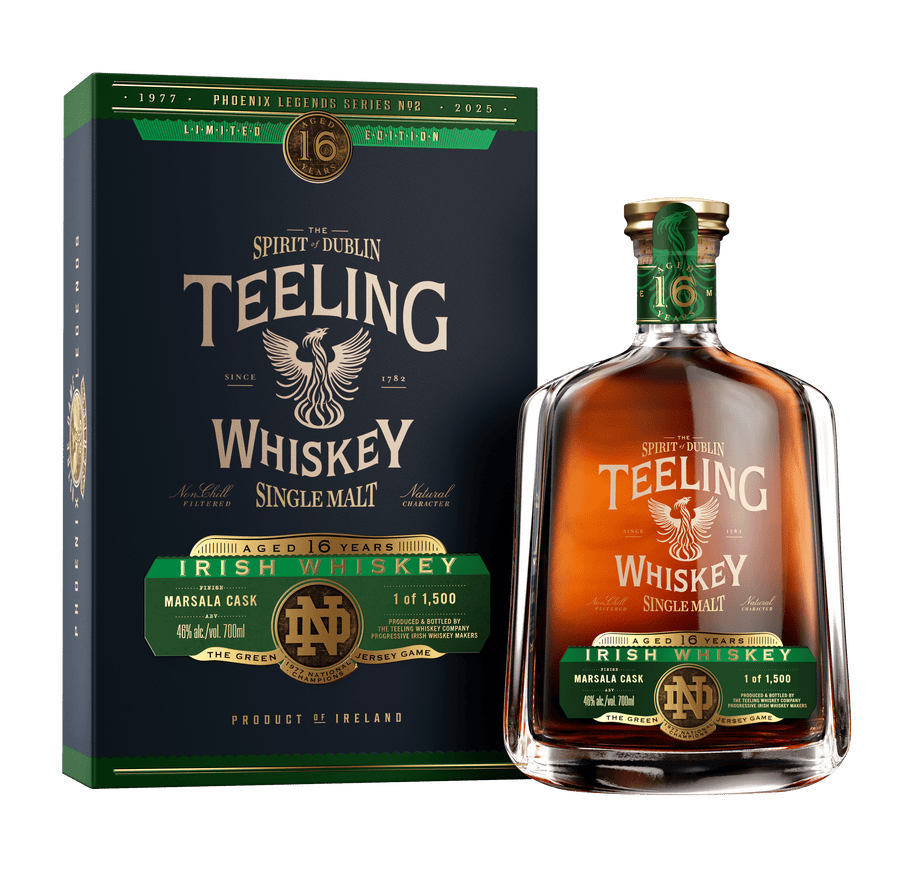Teeling Notre Dame Phoenix Legends Series No. 02 16 Year Old Irish Whiskey Teeling Whiskey 