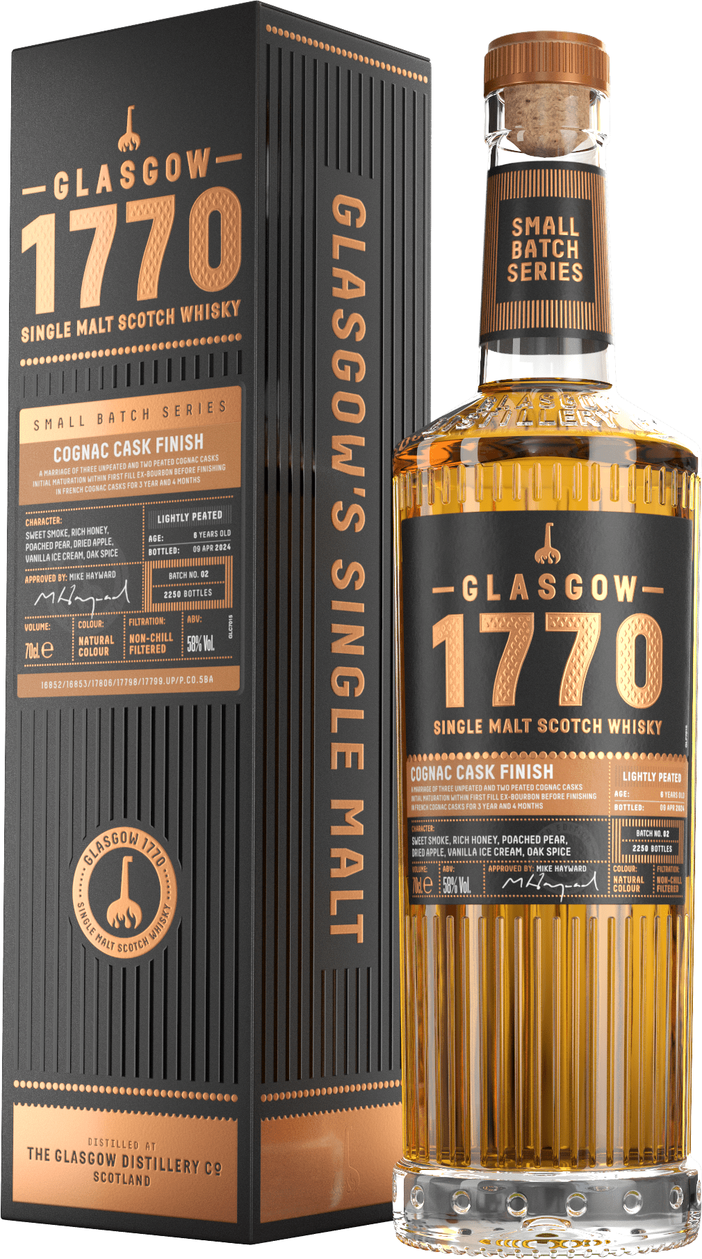 Glasgow 1770 Cognac Cask Finish Batch No. 2 Scotch Glasgow Distillery 